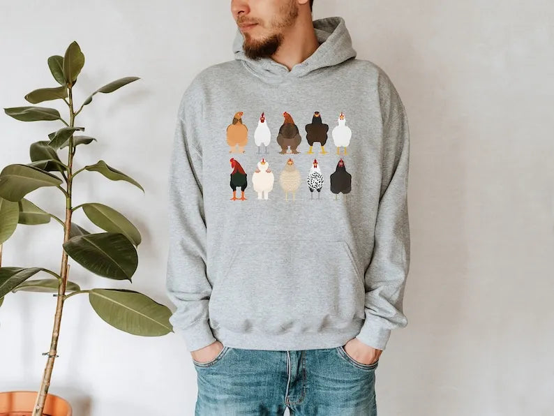Christmas Chicken Sweatshirt, Thanksgiving Sweatshirt, Holiday Sweatshirt