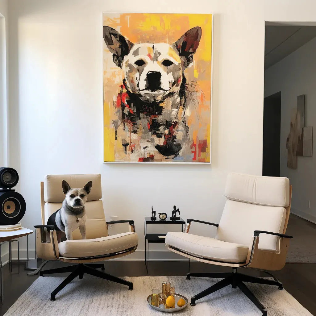 Basquiat- ’Yellow Graffiti‘ Canvas