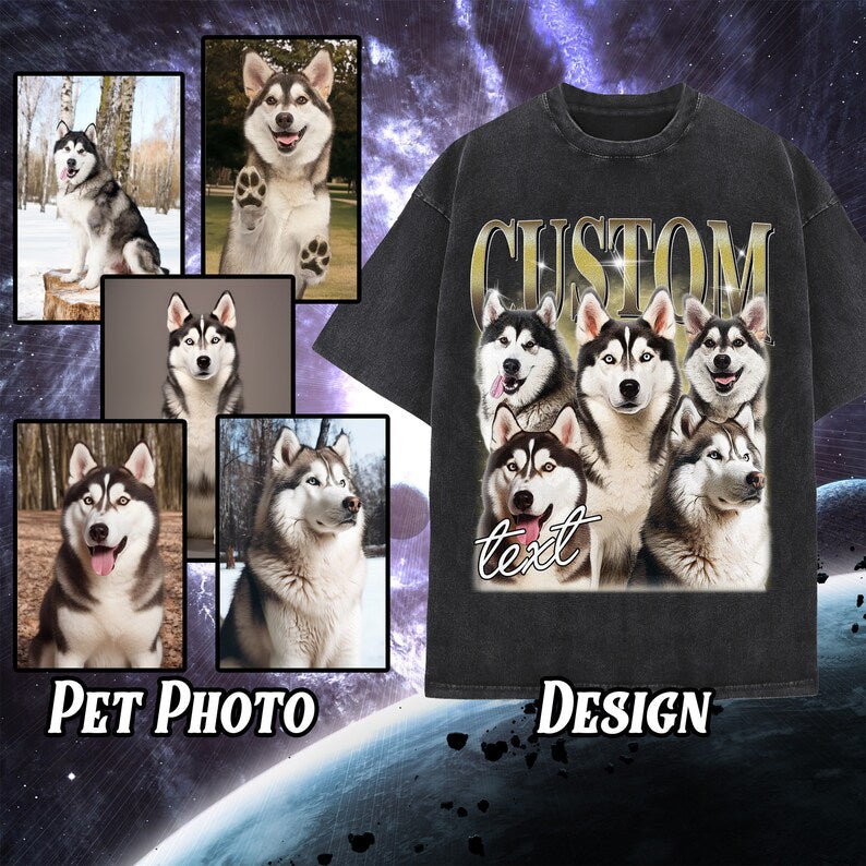 Custom Vintage Pet Unisex Shirt 90s Style Dog T shirt Hoodie Sweatshirt