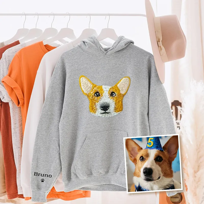Corgi Lover Custom Embroidered Sweatshirt Hoodie T-shirt