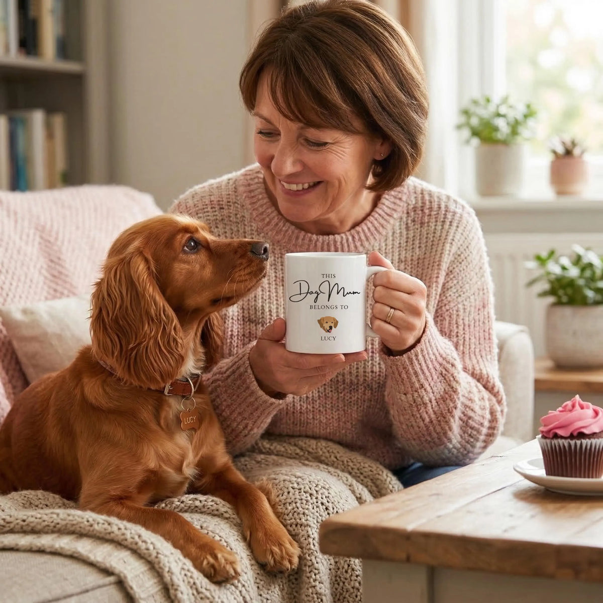 This Mom Belongs To Mug Personalized Dog Photo Mug, Mothers Day Gift, Gift for Dog Mom