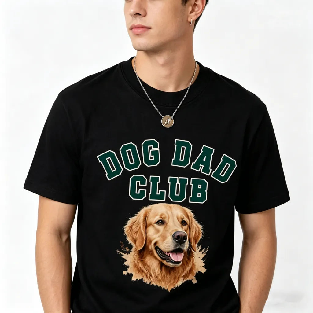 Custom Dog Photo T-shirt, Dog Club Tee for Father's Day