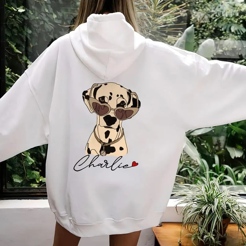 Custom Pet Photo Printing T-shirt Sweatshirt Hoodie, Custom Pet Photo Sweatshirt