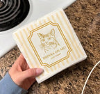Custom Pet Wedding Napkins, Dog Cat Cocktail Wedding Cheers Cocktail Napkins