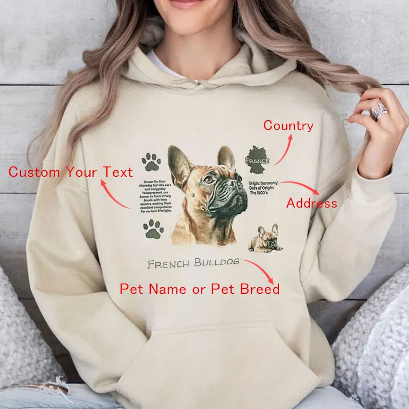 Personalized Vintage Inspired Dog Pet Photo T-shirt Sweatshirt Hoodie, Dog Pet Lover Gift