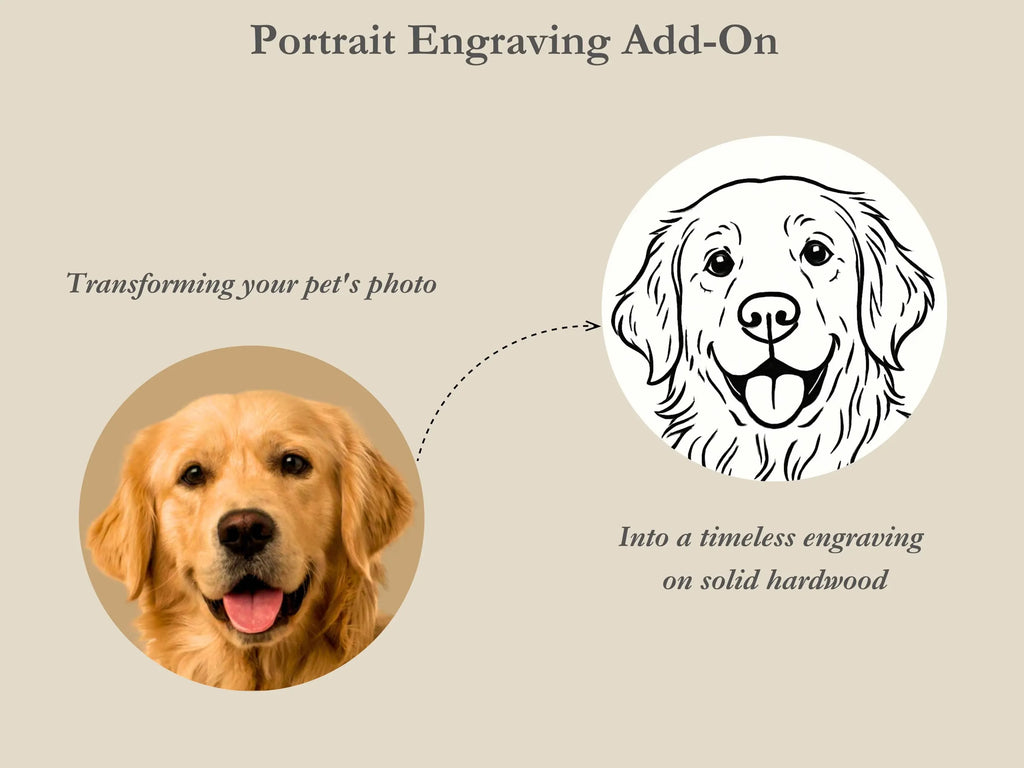 Ceramic Pet Urn for Dog Ashes – Custom Engraved Walnut Wood Lid Memorial (15lb)