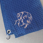 Personalized Embroidered Pet Portrait Golf Towel