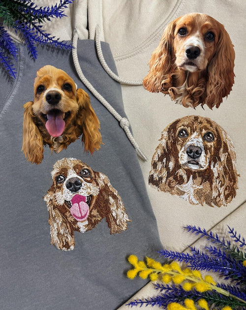 Besticktes Haustierportrait Sweatshirt