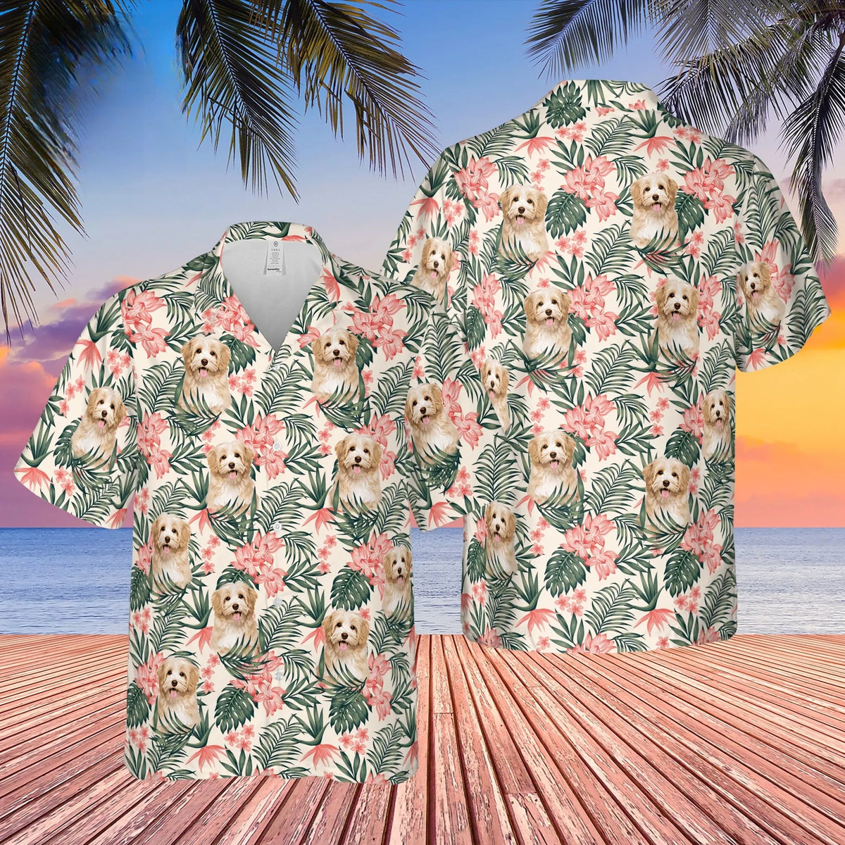 Custom Dog Hawaiian Shirt - Dog & Cat Personalized Custom Unisex Tropical Hawaiian Aloha Shirt