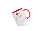 Custom Christmas Pet Line Drawing Mug, Sketch Dog Line Drawings, Custom Cat Mug