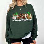 PetFiestas® Christmas Goat Christmas Sweatshirt, Funny Christmas Farm Animal Sweatshirt