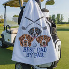 Embroidered Pet Portrait Golf Towel - Personalized Golf Gift for Him, Perfect for Dog & Golf Lovers