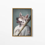 The Baseball Player - Custom Pet Portrait Canvas Frame