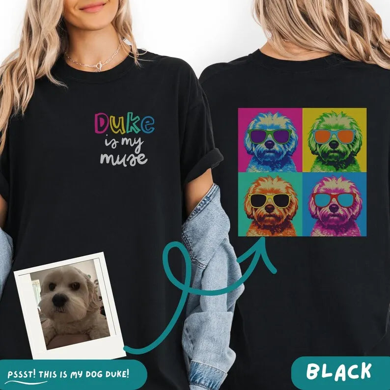 Custom Retro Bootleg Pop Art Pet Tee
