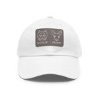 Personalized Dog Hat Custom Patch Pet Hat, Leather Patch Hat