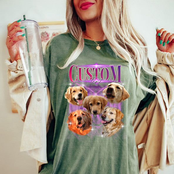 Custom Your Pet Bootleg Shirt, Retro Custom Bootleg Rap Tee, Vintage Graphic 90s Tshirt