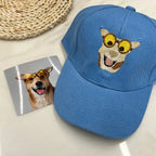 Custom Embroidered Hat with Pet Portrait