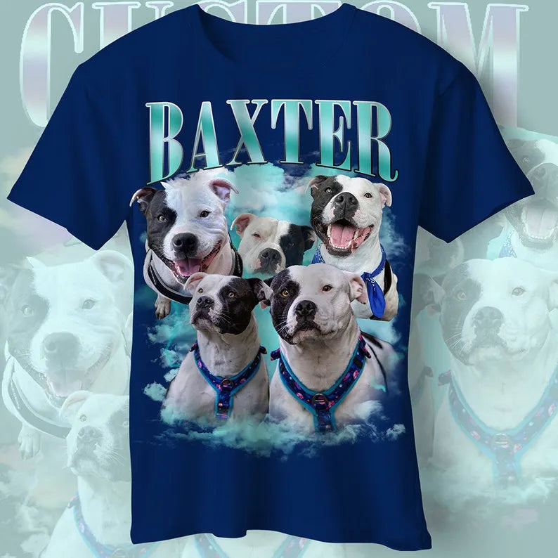 Personalised Bootleg T shirt, Viral 90s Style Dog T shirt Hoodie Sweatshirt