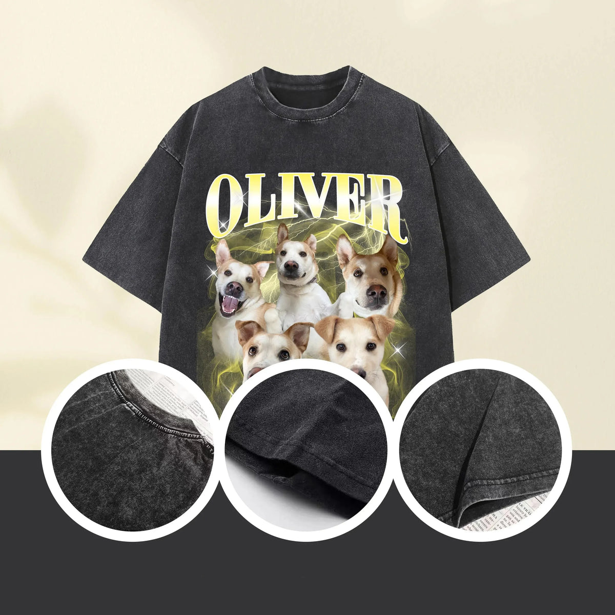 Custom Pet Bootleg Shirt – Personalized Dog Tee & Hoodie with Photo & Name 
