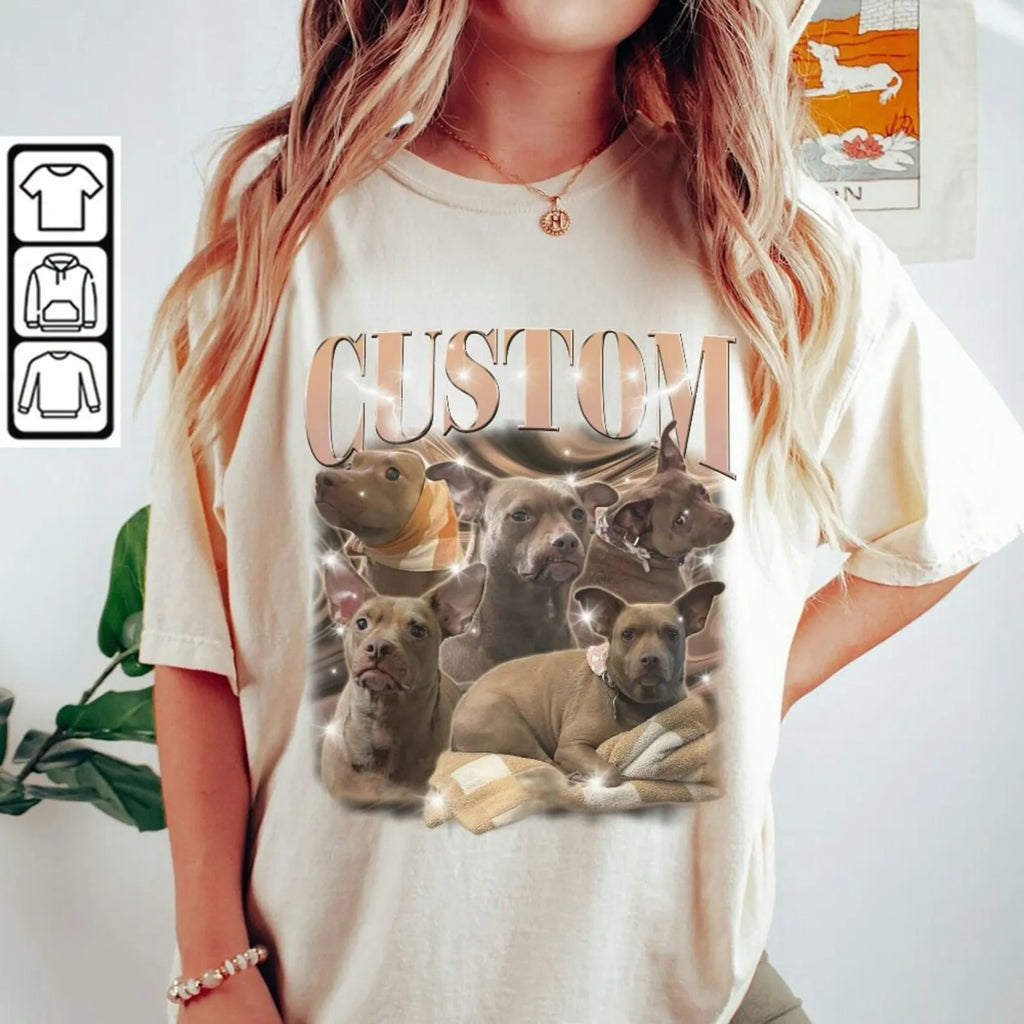 Custom Dog Cat 90s Bootleg Shirt, Custom Bootleg Rap Tee Hoodie, Sweatshirt
