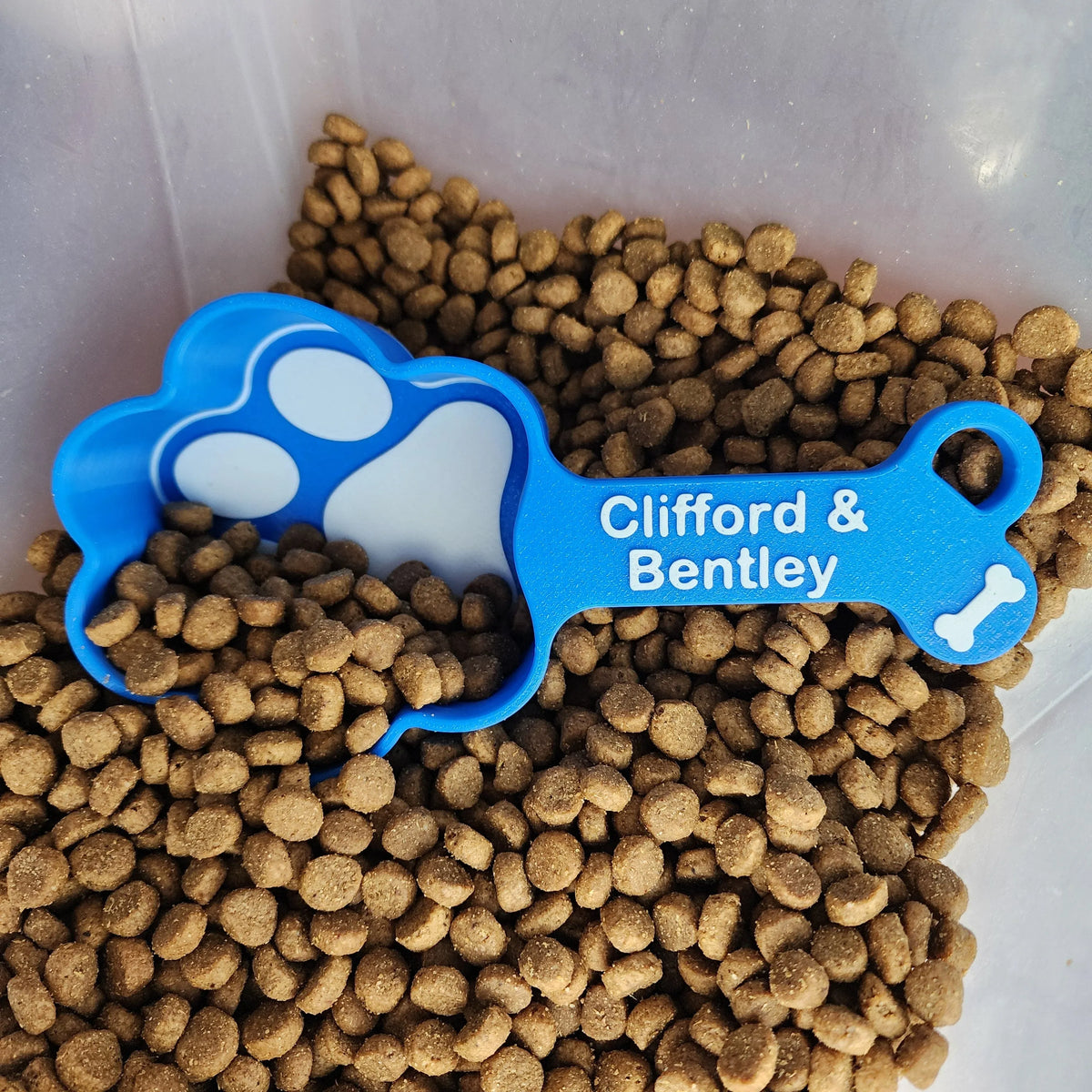 Personalized Dog Food Scoop 3D Print Paw Print Measuring Cup