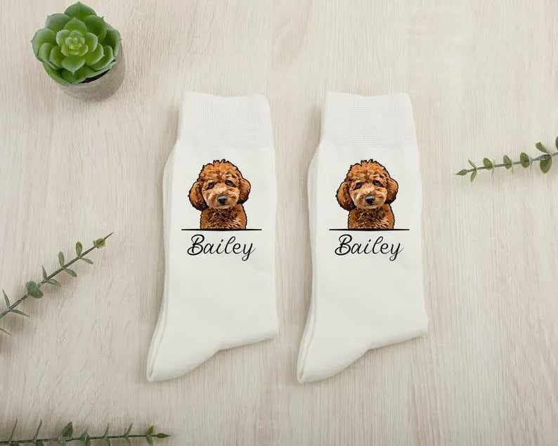 Custom Pet Photo Socks – Personalized Socks for Dog and Cat Lovers
