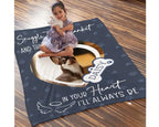 Personalized Dog Memorial Blanket with Photo – Pet Loss Keepsake for Dog Moms