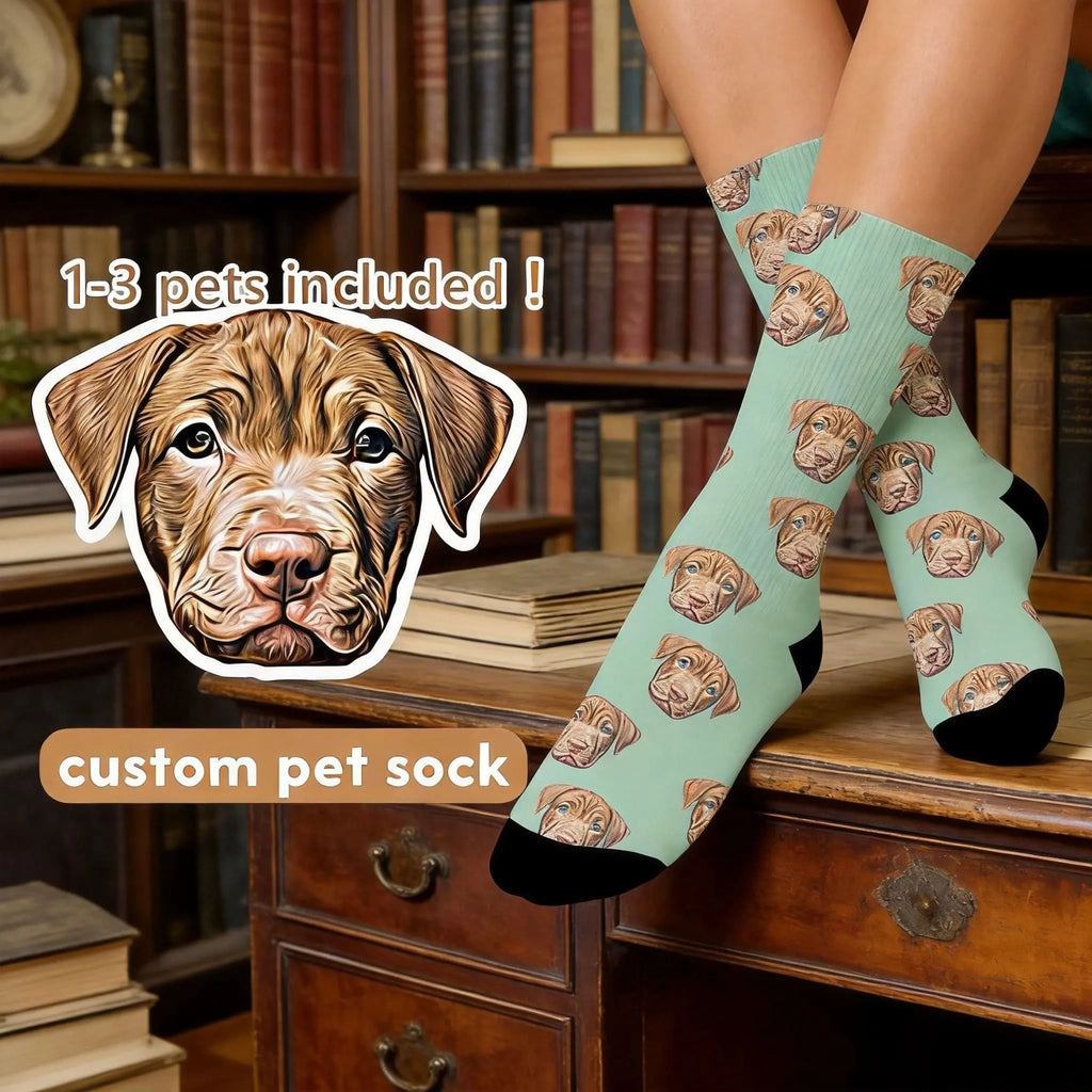 Custom Pet Photo Socks Personalized Pet Socks