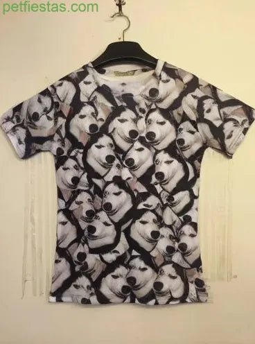 Custom Photo Funny Family Pet Face Pattern, Trick your friend - Personalized Hawaiian Shirt