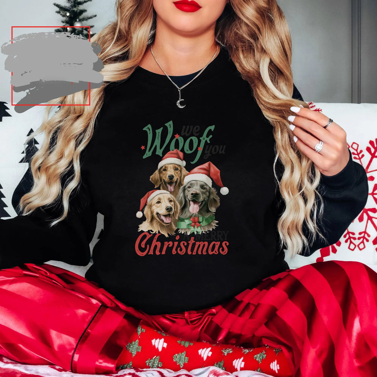 We Woof You A Merry Christmas Sweatshirt Custom Pet Photo Christmas Tee Sweatshirt Hoodie