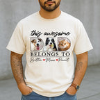 Custom Pet Picture Shirt for Dad, Pet Dad Father's Day Gift
