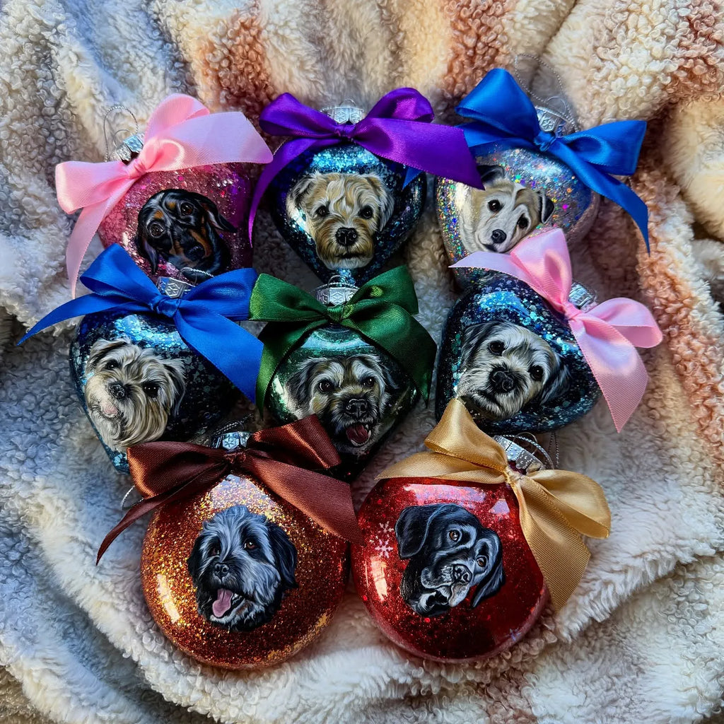 🔥Christmas Hot Sale🔥Pet Portrait Baubles