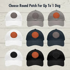 Personalized Dog Hat Custom Patch Pet Hat, Leather Patch Hat
