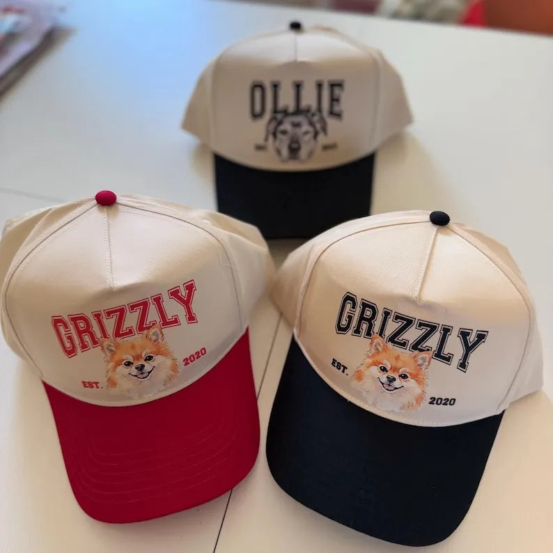Trucker Cap mit handgezeichnetem Portrait