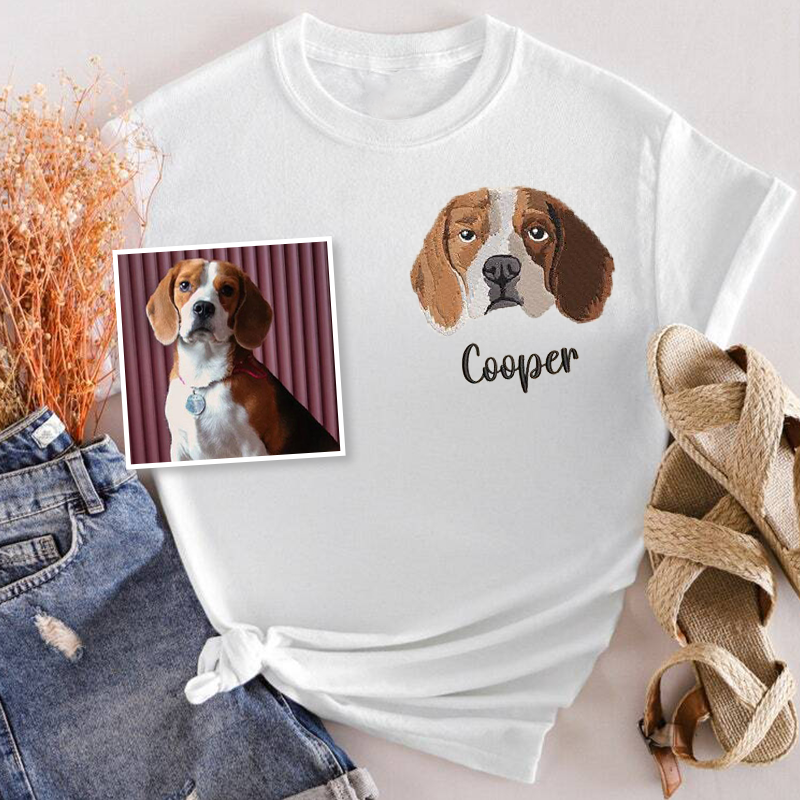 Beagle Dog Lover Custom Embroidered Sweatshirt Hoodie T-shirt