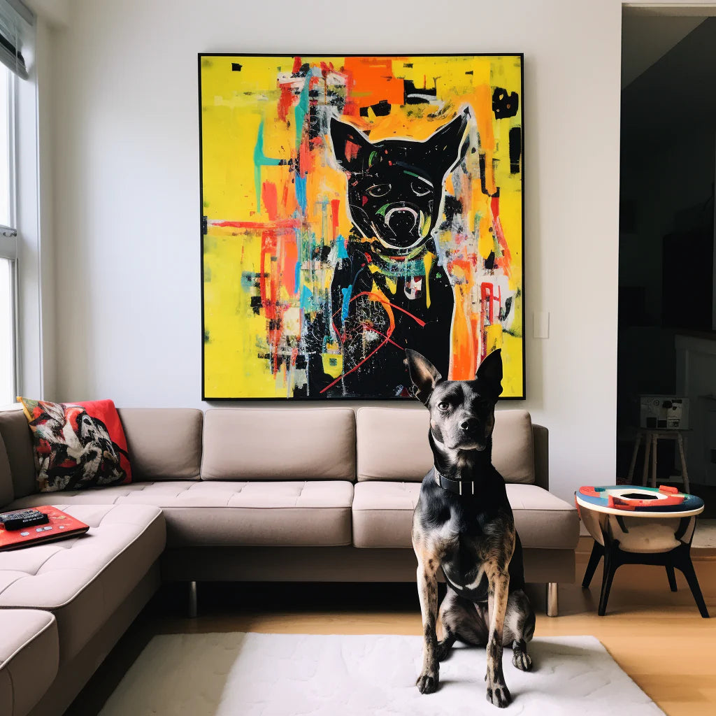 Basquiat- ’Yellow Graffiti‘ Canvas