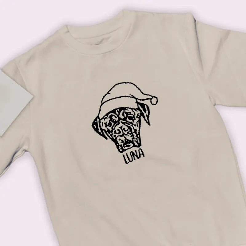 Custom Pet Photo Printing T-Shirt Pet Face Sweatshirt Hoodie