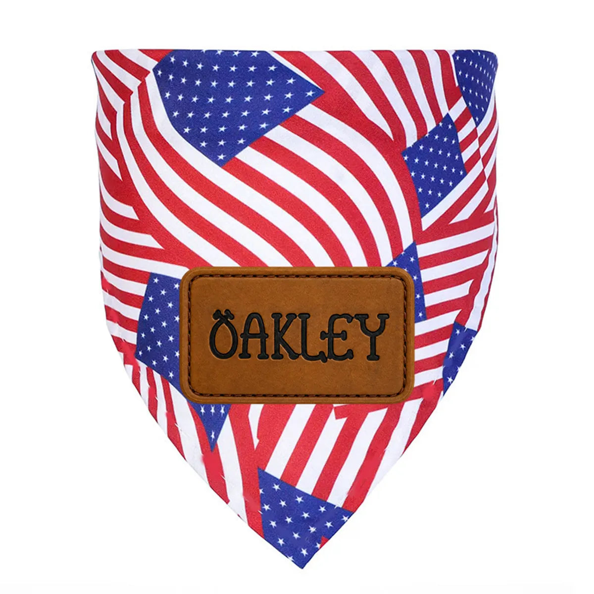Custom Name Patch Dog Bandana, 4th of July Bandana, Patriotic Dog Gifts, Pet Lover Gift