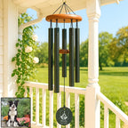 Custom Engraved Pet Memorial Wind Chime, Dog or Cat Loss Gift