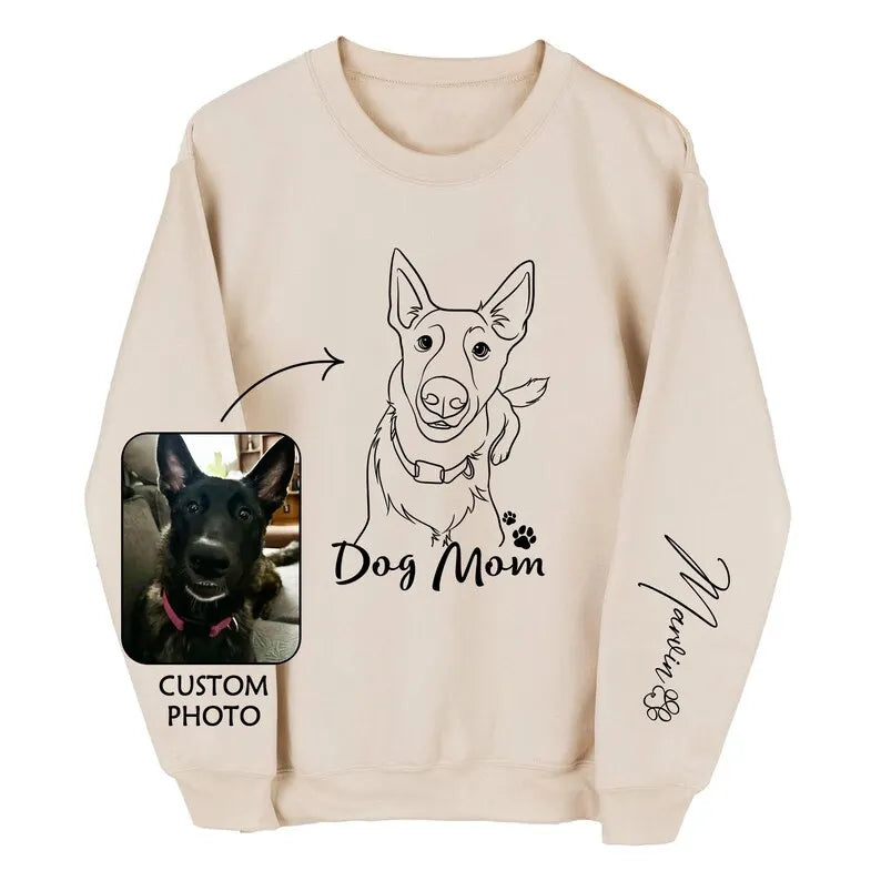Personalized Sweatshirt With Photo, Custom Pet Photo Hoodie T-shirt