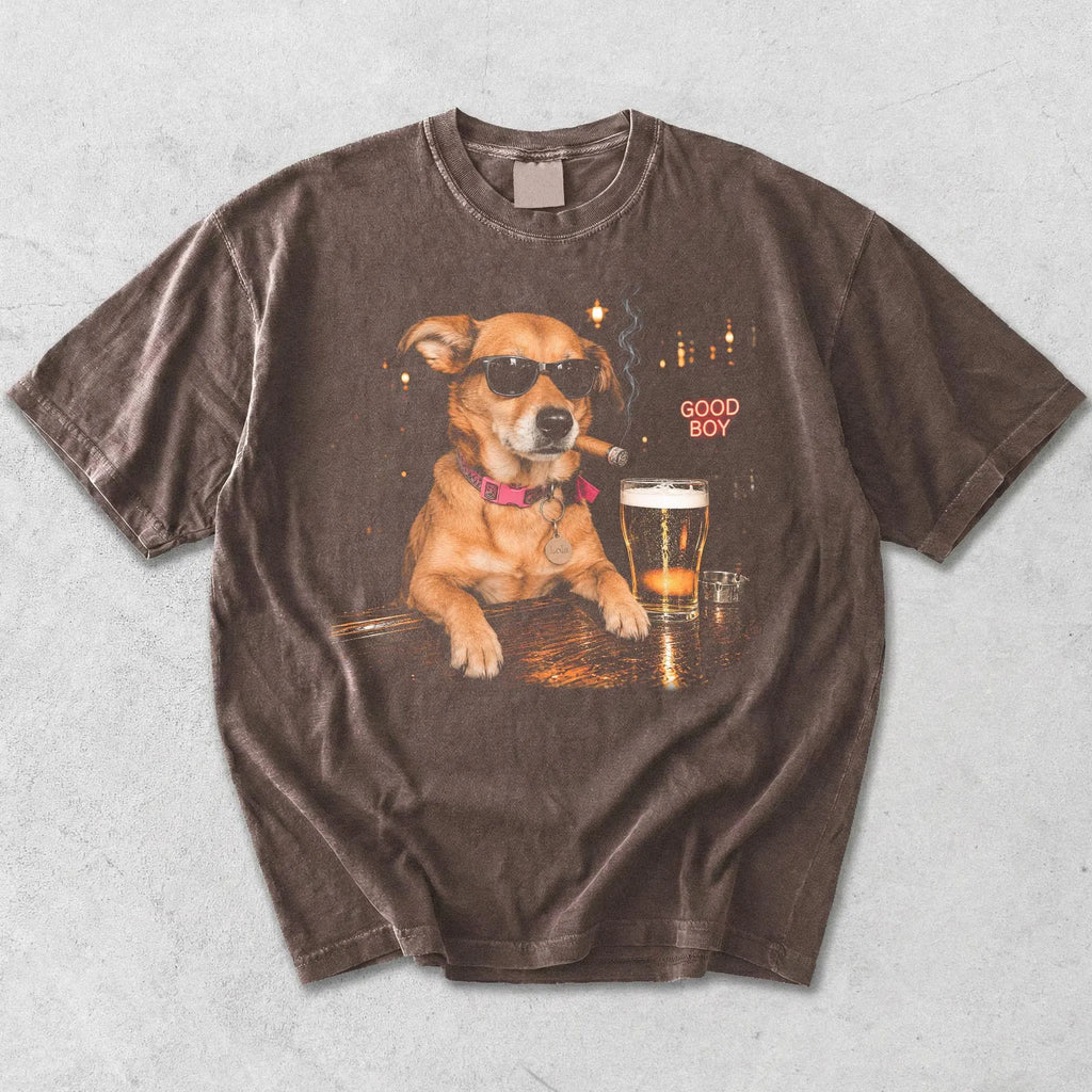 Custom Dog Drinking Beer Shirt, Pet Lover Gift
