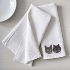 Custom Pet Portrait Kitchen Towel, Personalized Pet Gift for Dog Mom, Mother's Day Gift