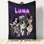 Custom Vintage Pets Blanket
