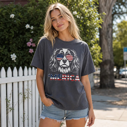 Custom Dog Photo 4th of July Shirt, Patriotic Dog Lover T-Shirt