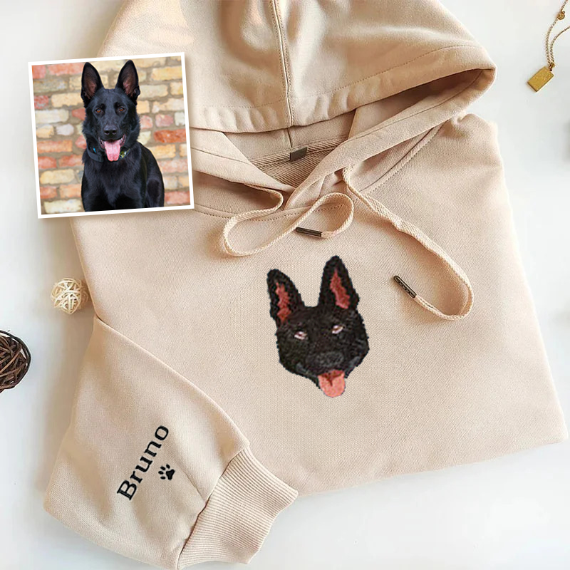 German Shepherd Lover Custom Embroidered Sweatshirt Hoodie T-shirt