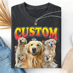Custom Pet Cyberpunk City Bootleg Tee, Funny Pet Shirt for Dog Lover