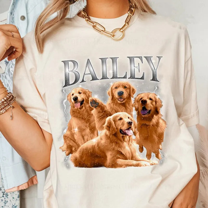 Custom Bootleg Rap Tee Dog Tee Hip Hop Printing T-shirt Sweatshirt Hoodie