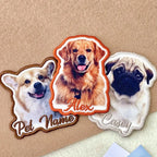 Custom Pet Portrait Patch – Embroidered Photo Keepsake, Dog & Cat Memorial