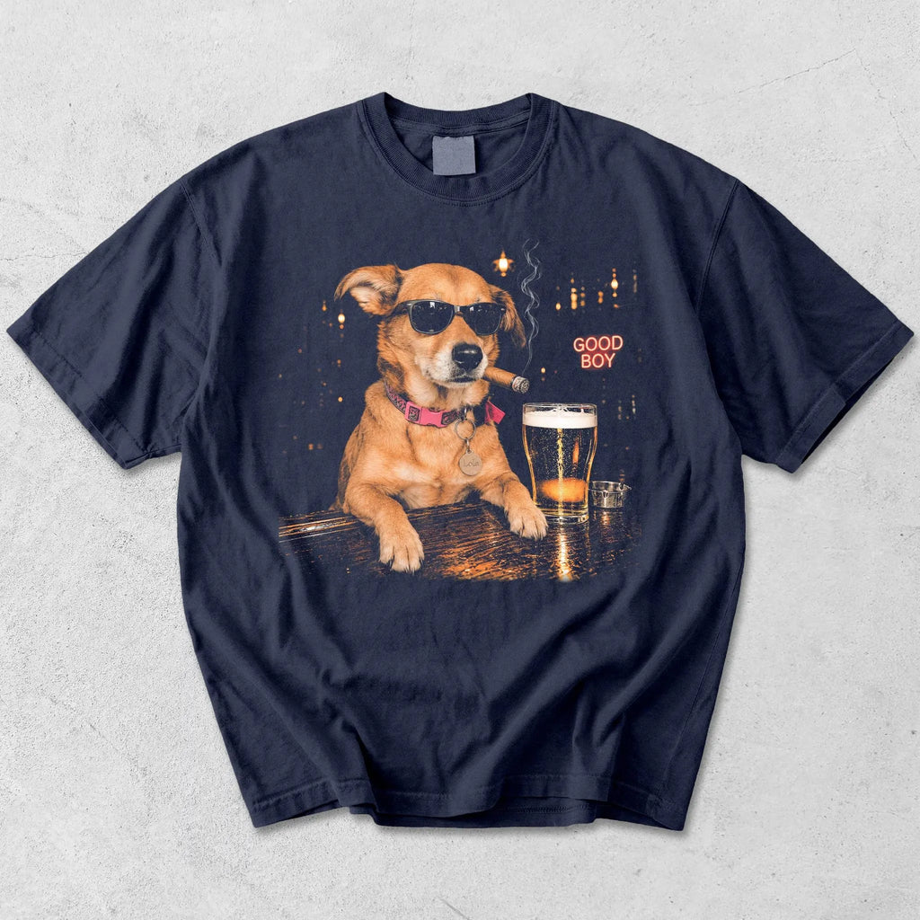 Custom Dog Drinking Beer Shirt, Pet Lover Gift