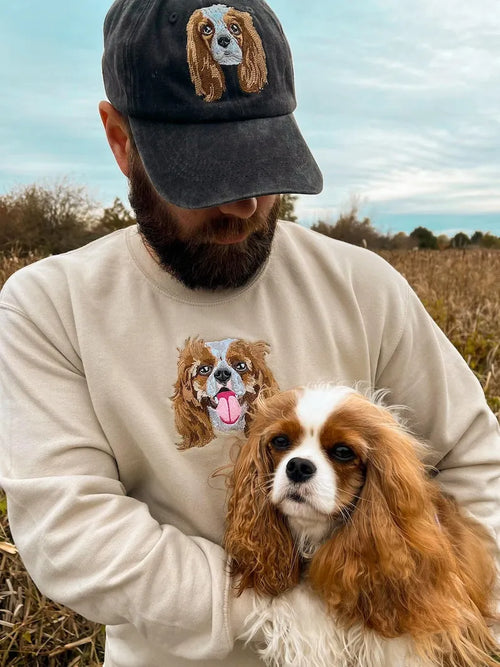 Besticktes Haustierportrait Sweatshirt
